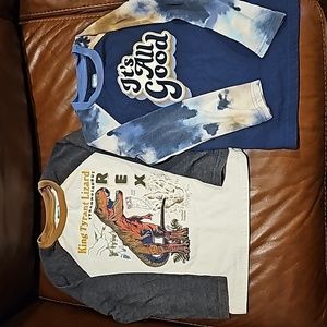2 Long sleeve graphic shirts